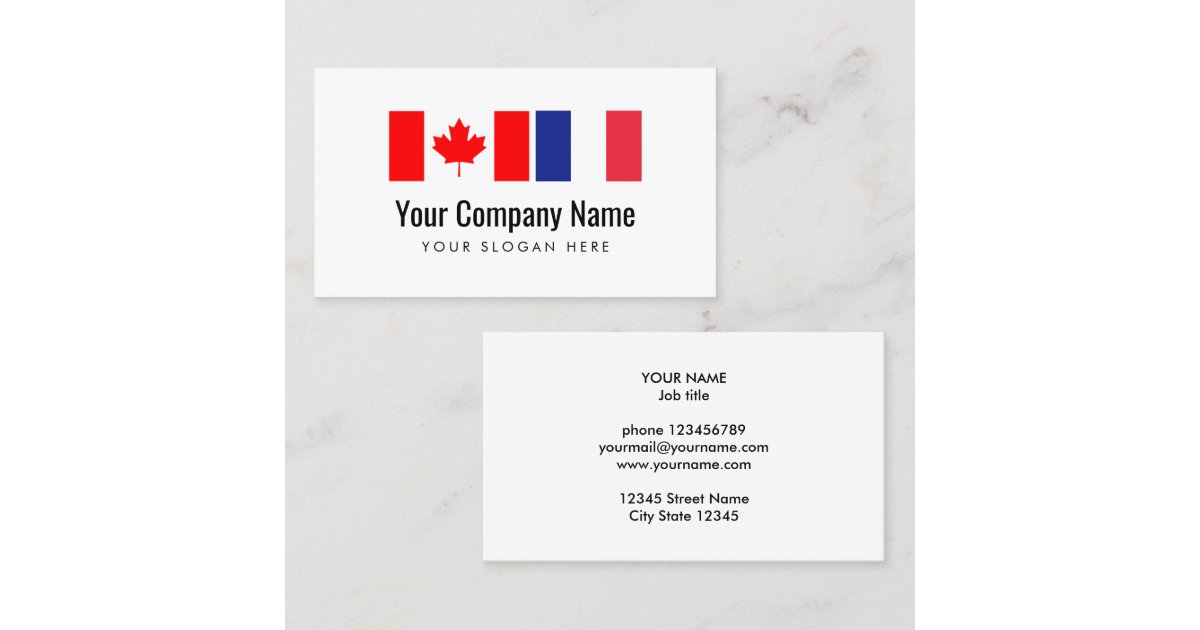 Kanadischer Englisch Franza Sischer Ubersetzer Der Visitenkarte Zazzle De