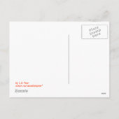 Kanadischer Erntedank Baby Türkei Feiertagspostkarte (Rückseite)