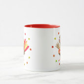 Kanadischer Erntedank Baby Türkei Tasse (Zentrum)
