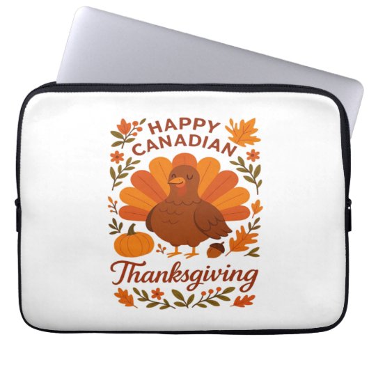 Kanadischer Erntedank Herbstfeier Klassik T Laptopschutzhülle (Vorderseite)