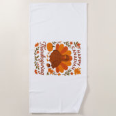 Kanadischer Erntedank Herbstfeier Klassik T Strandtuch (Vorderseite)