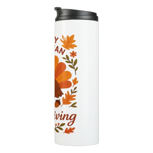 Kanadischer Erntedank Herbstfeier Klassik T Thermosbecher (Nach rechts gedreht)