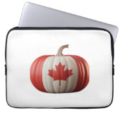 Kanadischer Erntedank Pumpkin Maple Leaf über Laptopschutzhülle (Vorderseite)
