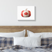 Kanadischer Erntedank Pumpkin Maple Leaf über Leinwanddruck (Insitu (Schlafzimmer))