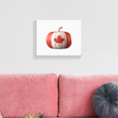 Kanadischer Erntedank Pumpkin Maple Leaf über Leinwanddruck (Insitu (Wohnzimmer))