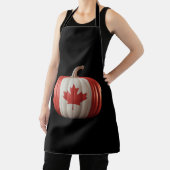 Kanadischer Erntedank Pumpkin Maple Leaf über Schürze (InSitu)