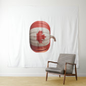 Kanadischer Erntedank Pumpkin Maple Leaf über Wandteppich (Beispiel (Horizontal))