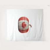 Kanadischer Erntedank Pumpkin Maple Leaf über Wandteppich (Vorderseite (Horizontal))