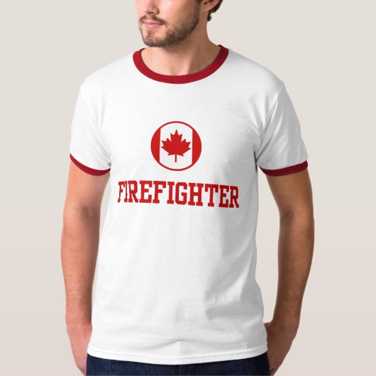 Kanadischer Feuerwehrmann T-Shirt (Vorderseite)