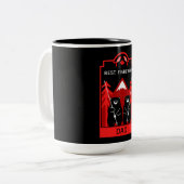 Kanadischer Fischfang Zweifarbige Tasse (Vorderseite Links)