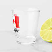 Kanadischer Flagge kundenspezifischer Schnapsglas (Rechts)