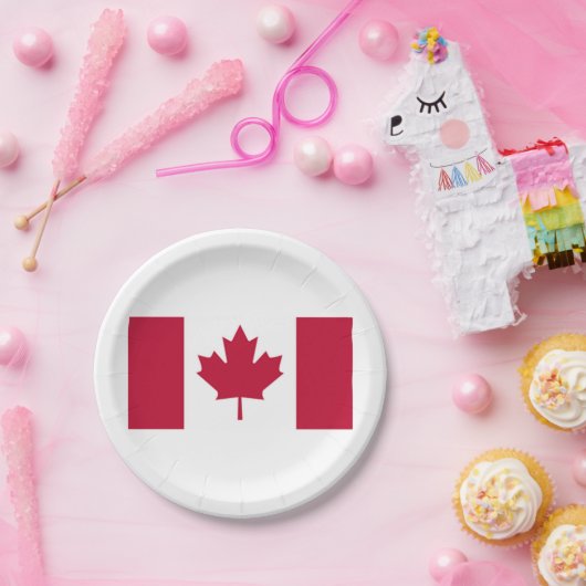 Kanadischer Flaggen-Papier-Teller Pappteller (Party)
