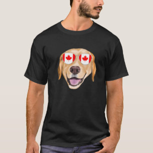 Kanadischer Flaggengelber Labrador Retriever Dog K T-Shirt