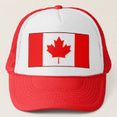 kanadischer Flaggenhut Truckerkappe (Vorderseite)