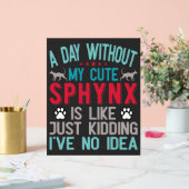 Kanadischer Frisör Sphynx Cat Owner Funny Sprichwo Acrylschild (Hochzeit)