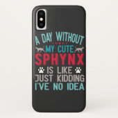 Kanadischer Frisör Sphynx Cat Owner Funny Sprichwo Case-Mate iPhone Hülle (Rückseite)