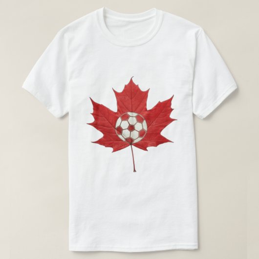 Kanadischer Fußballgeist T-Shirt (Design vorne)