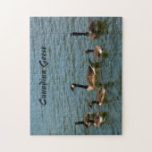 Kanadischer Gänse am See fotografisch Puzzle (Vertikal)