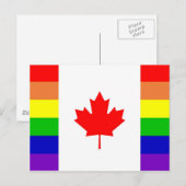 kanadischer Gay Pride Postkarte (Vorne/Hinten)