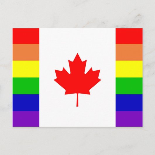 kanadischer Gay Pride Postkarte (Vorderseite)
