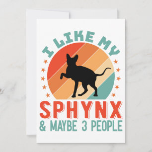 Kanadischer haarloser Sphynx Cat Owner Spaß Feiertagskarte