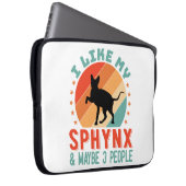 Kanadischer haarloser Sphynx Cat Owner Spaß Laptopschutzhülle (Vorne Rechts)