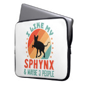 Kanadischer haarloser Sphynx Cat Owner Spaß Laptopschutzhülle (Vorderseite Links)