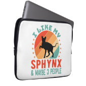 Kanadischer haarloser Sphynx Cat Owner Spaß Laptopschutzhülle (Vorne Rechts)