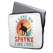 Kanadischer haarloser Sphynx Cat Owner Spaß Laptopschutzhülle (Vorderseite Links)