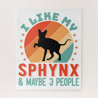 Kanadischer haarloser Sphynx Cat Owner Spaß Puzzle