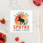 Kanadischer haarloser Sphynx Cat Owner Spaß Serviette (Beispiel)