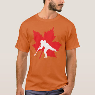 Kanadischer Hockey-Ahornblatt-Kanada-Sport-Stolz r T-Shirt
