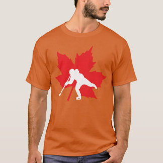 Kanadischer Hockey-Ahornblatt-Kanada-Sport-Stolz r T-Shirt