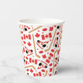 Kanadischer Hockey Pappbecher (Vorderseite)