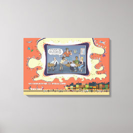 Kanadischer Holzfäller | Kneipen Humor 24x16 Leinwanddruck