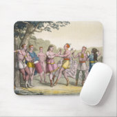 Kanadischer indischer Tanz im Abend (Farbeengra Mousepad (Mit Mouse)