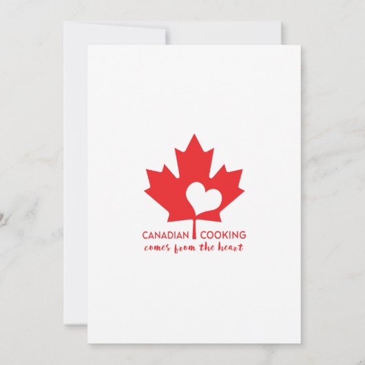 Kanadischer Koch Einladung (Rückseite)