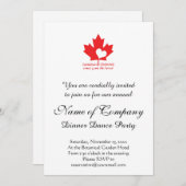 Kanadischer Koch Einladung (Vorne/Hinten)