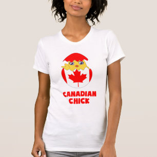 Kanadischer Küken, ein Mädchen aus Kanada T-Shirt