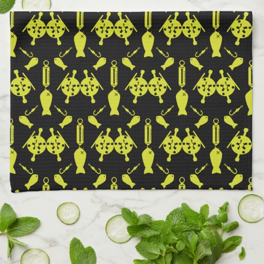 Kanadischer Lachsfang Geschirrtuch (Gefaltet)