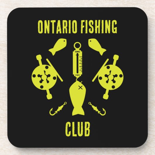 Kanadischer Lachsfang Getränkeuntersetzer (Vorderseite)