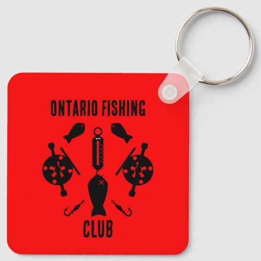 Kanadischer Lachsfang Schlüsselanhänger (Rückseite)