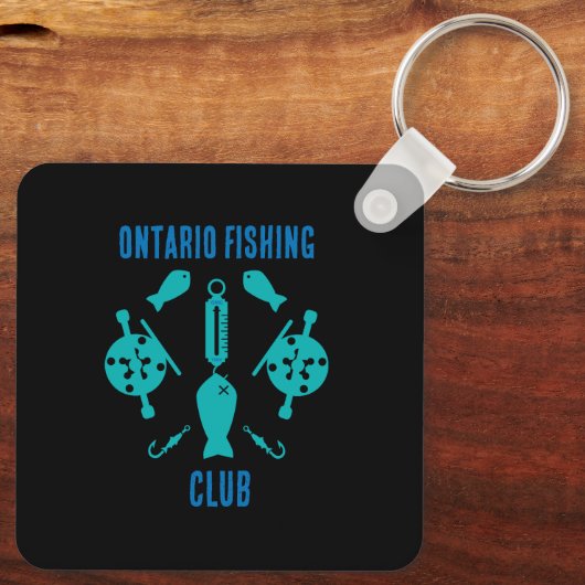 Kanadischer Lachsfang Schlüsselanhänger (Rückseite)