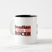 Kanadischer Lebensmittelhändler Zweifarbige Tasse (Vorderseite Links)