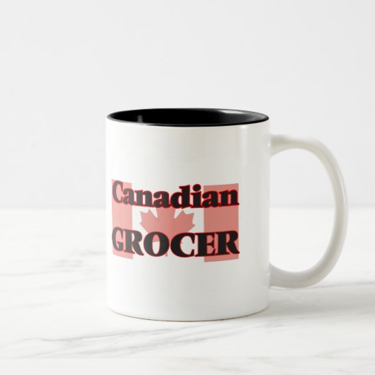 Kanadischer Lebensmittelhändler Zweifarbige Tasse (Rechts)