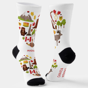 Kanadischer Liebe individuelle Name Socken