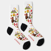 Kanadischer Liebe individuelle Name Socken (Rechts)