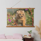 Kanadischer Lynx Kitten, Alaska Wandteppich Mit Holzrahmen (Schlafzimmer)