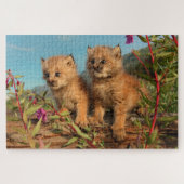 Kanadischer Lynx Kittens, Alaska Puzzle (Horizontal)