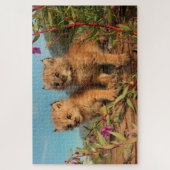 Kanadischer Lynx Kittens, Alaska Puzzle (Vertikal)